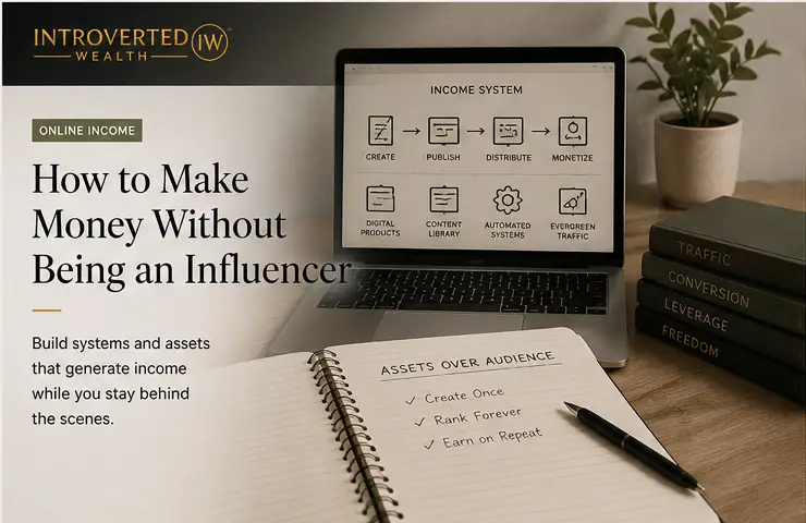 How to Make Money Without Being an Influencer — cover image for Introverted Wealth article